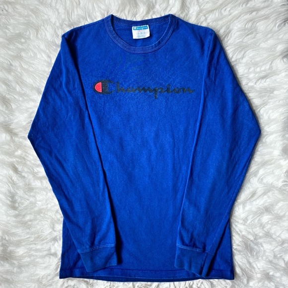 Champion Patriotic Script Long Sleeve Tee - Picture 2 of 4